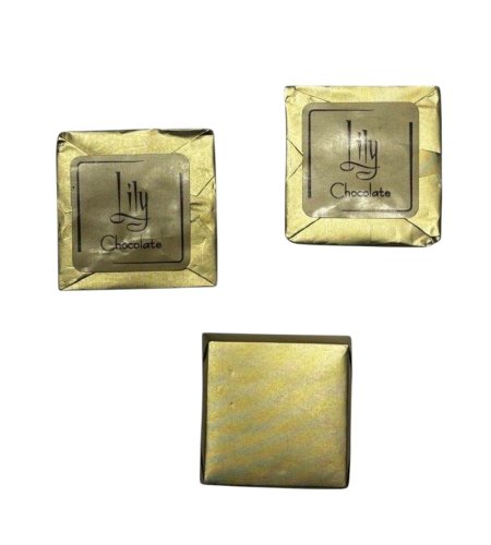 شكولاتة (lily) ذهبي مربع محشوة